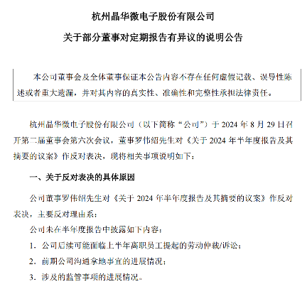 晶华微因涉嫌信息披露违法违规被证监会立案调查(图5)