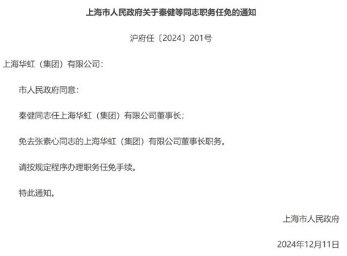 华虹集团换帅：董事长张素心离任，秦健接棒(图2)