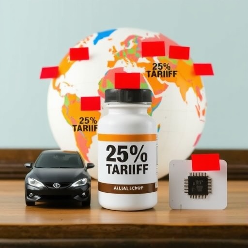 特朗普宣布：将对汽车、药品和芯片征收25%左右的关税， 加剧盟友贸易关系(图1)