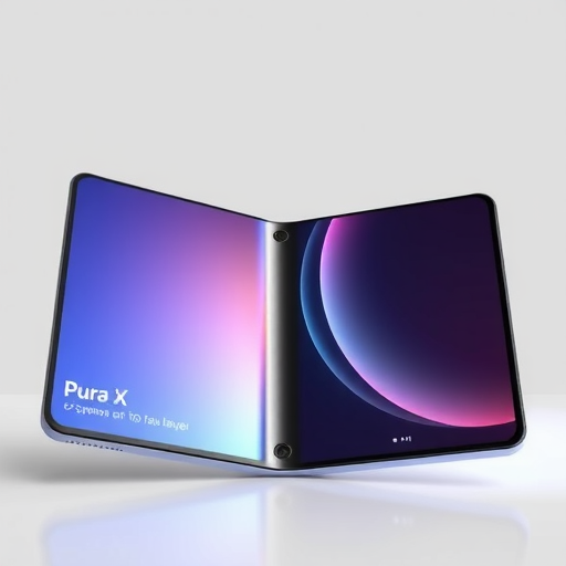 华为发布首款“阔折叠手机”Pura X，售价7499元起