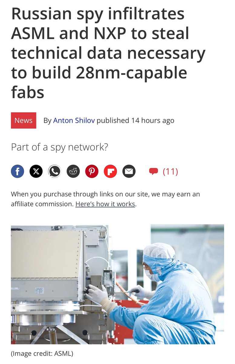 ASML 前工程师窃密案曝光:将28nm 建厂资料卖给俄罗斯(图1) ASML 前工程师窃密案曝光:将28nm 建厂资料卖给俄罗斯(图1)
