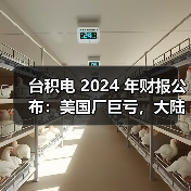 台积电 2024 年财报公布:美国厂巨亏,大陆厂大赚(图2) 台积电 2024 年财报公布:美国厂巨亏,大陆厂大赚(图2)