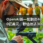 OpenAI新一轮融资400亿美元,新估值达3000亿美元(图1) OpenAI新一轮融资400亿美元,新估值达3000亿美元(图1)