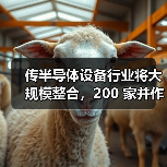 传半导体设备行业将大规模整合,200 家并作10 巨头(图4) 传半导体设备行业将大规模整合,200 家并作10 巨头(图4)