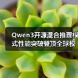 Qwen3开源混合推理模式性能突破登顶全球模型（图3）