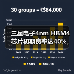 三星电子4nm HBM4芯片初期良率达40%,但仍存量产挑战(图2) 三星电子4nm HBM4芯片初期良率达40%,但仍存量产挑战(图2)