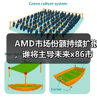 AMD市场份额持续扩张,谁将主导未来x86市场?(图3) AMD市场份额持续扩张,谁将主导未来x86市场?(图3)