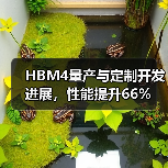 HBM4量产与定制开发进展，性能提升66%（图3）