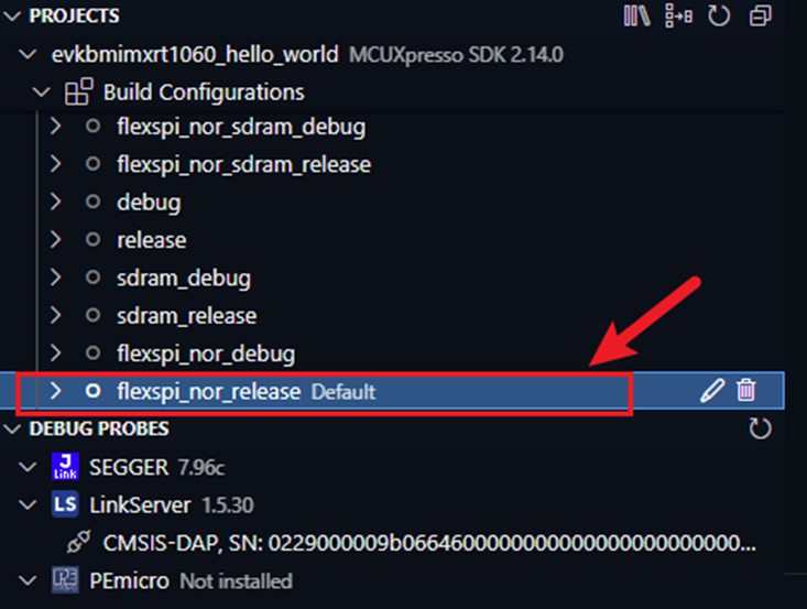 在MCUXpresso for VS Code中调用JLINK Script的三