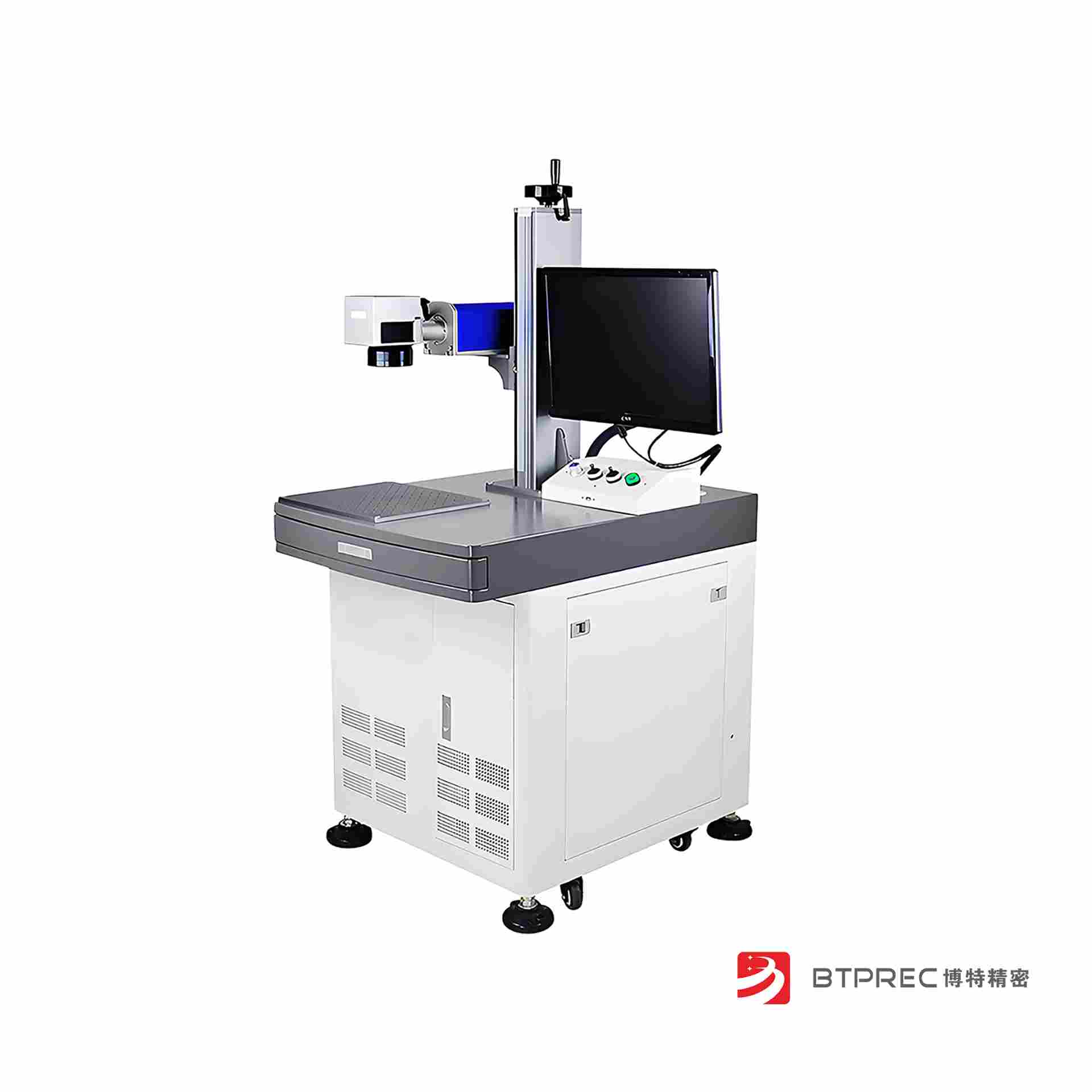 光纤激光打标机：金属打黑+塑料雕刻双能加持，精准标识赋能多行业