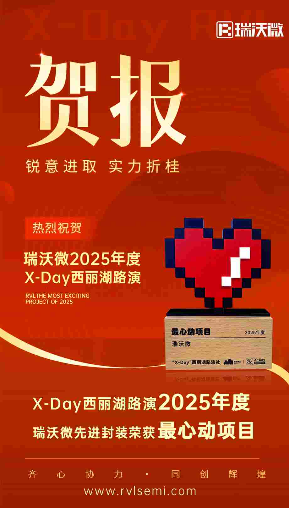 瑞沃微先进封装创新突围，荣获X-Day2025年度“最心动项目”