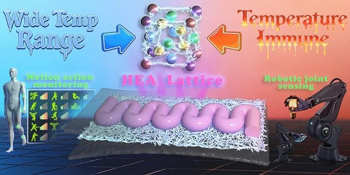厦门大学：高熵合金纳米纤维打造温度免疫的柔性传感器