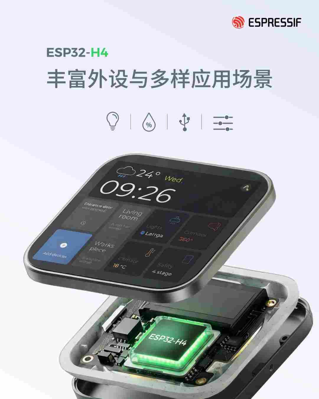 乐鑫 ESP32-H4:新一代双核超低功耗 SoC,面向长续航与 HMI(图6) 0cdfdb60-2a42-11f1-96ea-92fbcf53809c.png