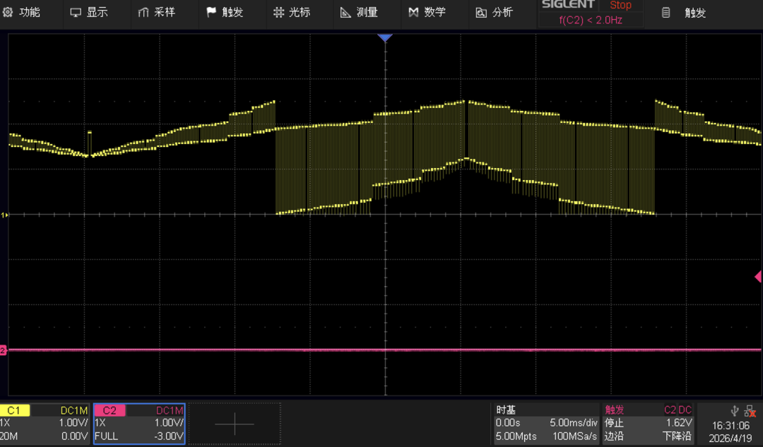波形为什么杂乱无章?SPI为什么可观不可测?(图1) wKgZO2noC_6AGpYvAAKWDQsRzIM337.png